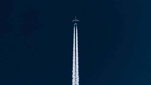 Plane, Flying, Trail Wallpapers Free Download