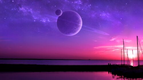 Planet, Satellite, Horizon Wallpapers Free Download