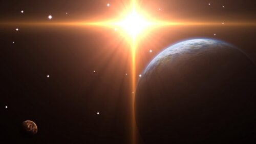 Planets, Light, Rays, Space Wallpapers Free Download
