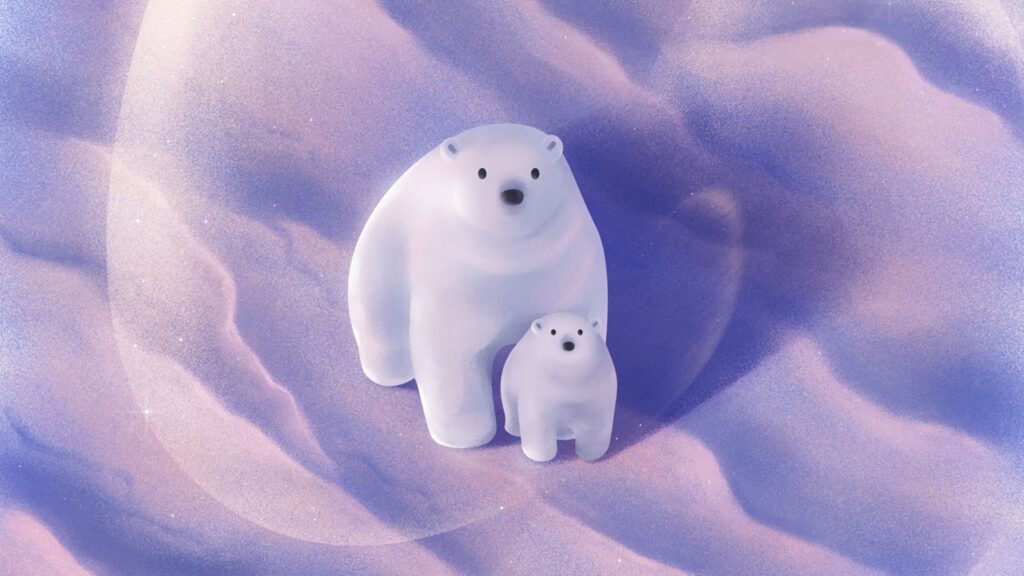 Polar Bears, Couple, Cub HD Wallpapers Free Download