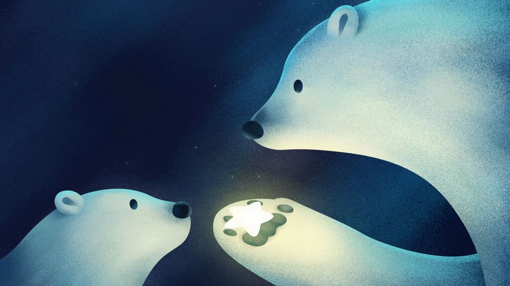 Polar Bears, Couple, Star HD Wallpapers Free Download