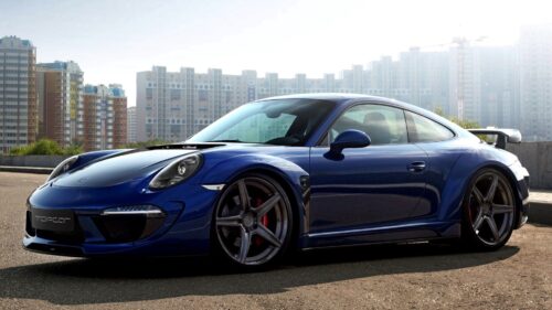 Porsche 911, Carrera, Blue, Side View HD Wallpapers Free Download