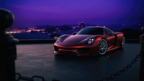 Porsche 918, Side View, Night HD Wallpapers Free Download