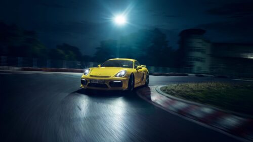 Porsche Cayman, GT4, Yellow HD Wallpapers Free Download