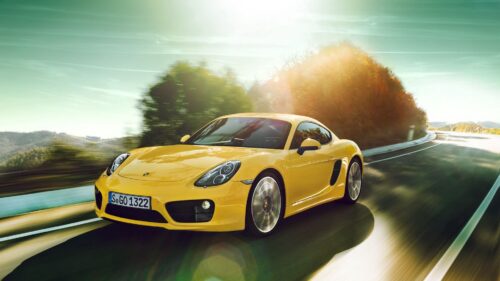 Porsche Cayman, Yellow HD Wallpapers Free Download