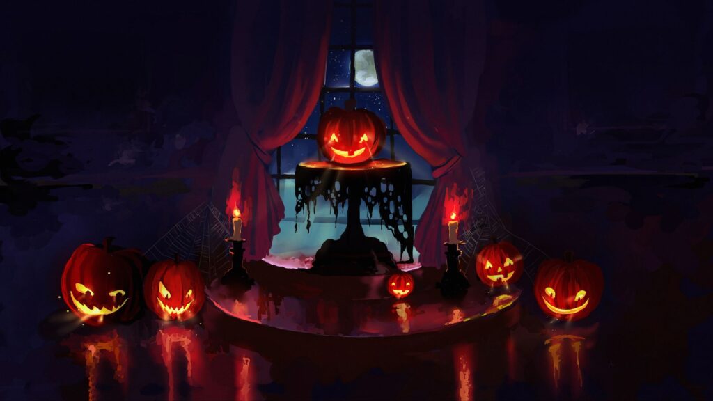 Pumpkin, Halloween, Art HD Wallpapers Free Download