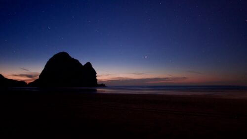 Rock, Beach, Night Wallpapers Free Download