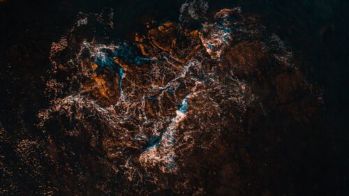 Rocks, Water, Top, View Wallpapers Free Download