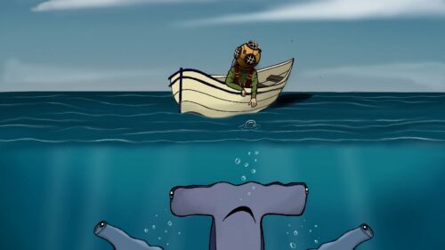 Shark, Boat, Man Wallpapers Free Download