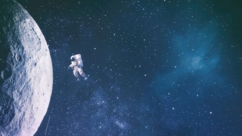 Silhouette, Astronaut, Space Wallpapers Free Download