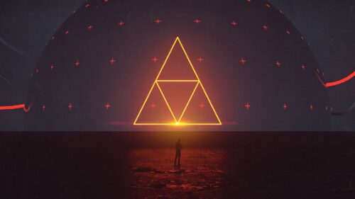 Silhouette, Planet, Triangle Wallpapers Free Download