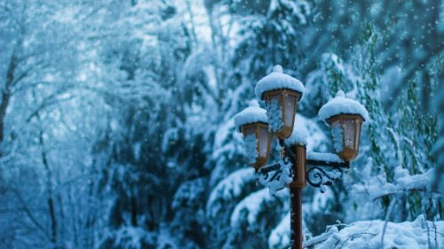 Street, Lamp, Snow, Winter Wallpapers Free Download