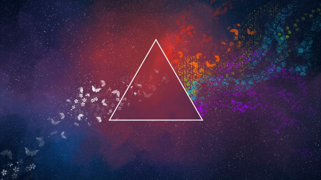Triangle, Abstract, Spots ,Butterfly Wallpapers Free Download