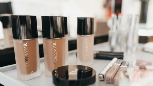 Elegant Dior Cosmetics Vanity Collection 4K Desktop Wallpaper