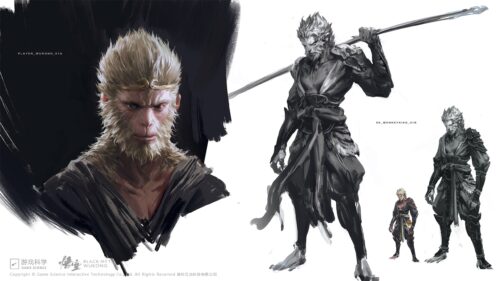 Black Myth Wukong Epic Combat Gaming Wallpaper for Desktop 4K