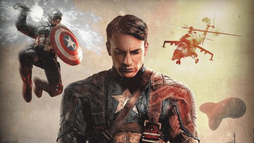 High Quality Chris Evans Cinematic Portrait for Desktop Wallpaper