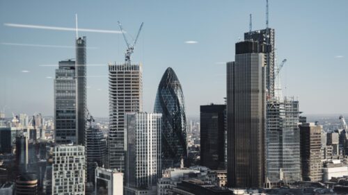 London Financial District Skyscrapers Architectural 4K Wallpaper