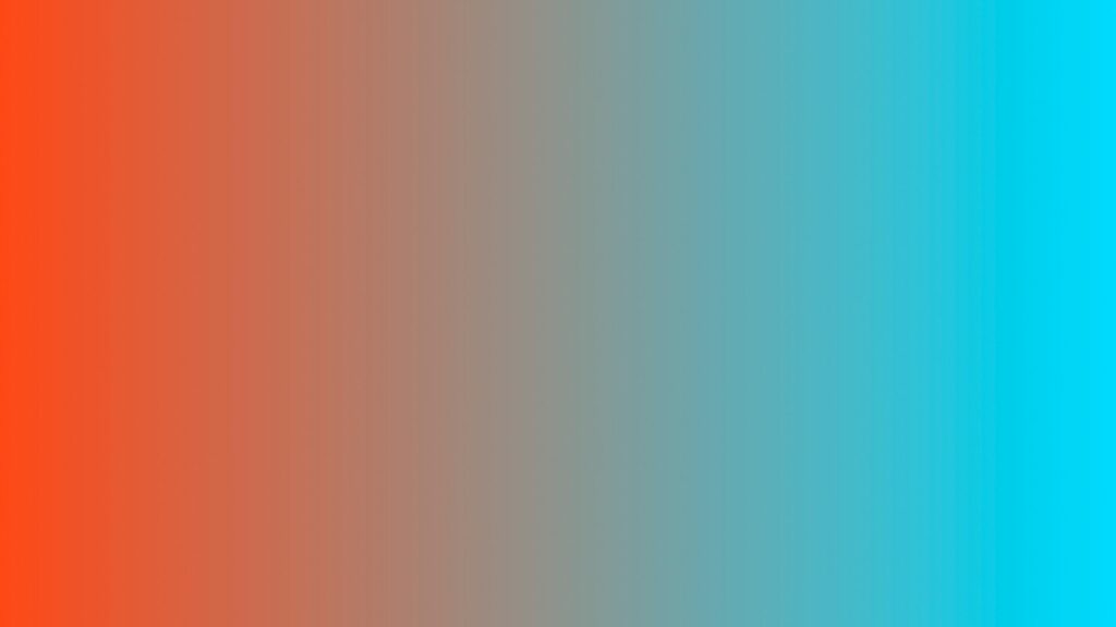 Minimalist Orange to Cyan Gradient Abstract Desktop Wallpaper