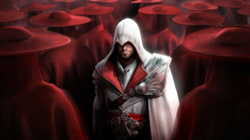 Ezio Auditore Assassin’s Creed Cinematic 4K Desktop Wallpaper | High-Quality PC Gaming Background
