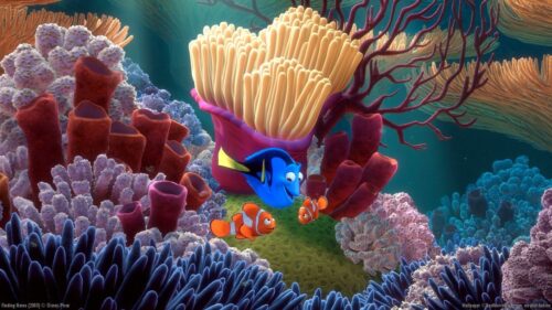Vibrant Finding Nemo Underwater Coral Reef Scene High Quality Desktop Wallpaper