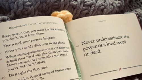 Inspirational Quotes Life Lessons Book Open Desk Background 4K Wallpaper
