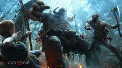 Kratos God of War High Definition Gaming Wallpaper for Desktop PC 16:9