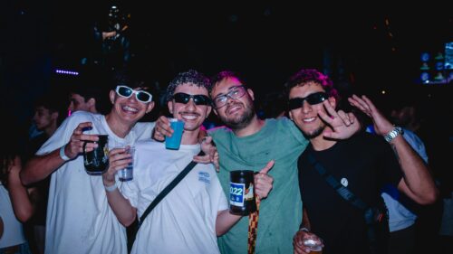 Friends Having Fun at a Nightclub Party 4K Wallpaper
