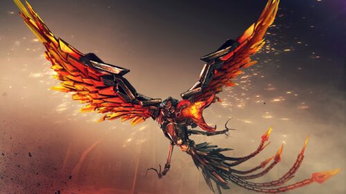 Epic Phoenix Gaming Wallpaper 4K – High-Quality Fantasy Bird Art for PC Desktop