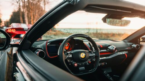 Ferrari 812 GTS Cockpit Interior View 4K Wallpaper