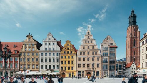 Wroclaw Market Square Historic Architecture 4K Wallpaper