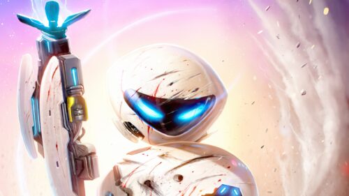 Wall-E and Eve Holding Hands Cinematic Scene High Quality 4K Desktop Wallpaper