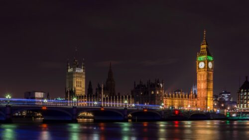 Stunning Night View of Big Ben and Westminster Bridge London PC Wallpaper