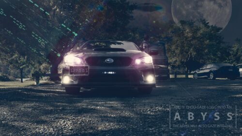 Subaru WRX STI Cyberpunk Night Edition Desktop Wallpaper