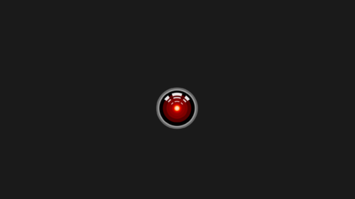 HAL 9000 Iconic Sci-Fi Artificial Intelligence Minimalist 4K Wallpaper