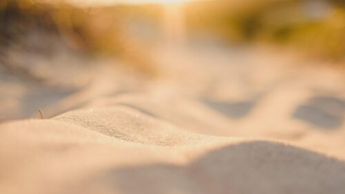 Golden Hour Beach Sand Macro Close Up High Resolution Desktop Wallpaper