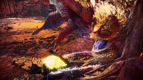 Epic Monster Hunter Wyvern Battle Scene 4K PC Wallpaper