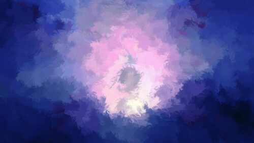Abstract Impressionist Blue and Pink Brushstroke Art 4K Wallpaper