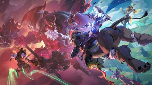 Epic Fantasy Battle Anime Style Art High Resolution 4K Wallpaper