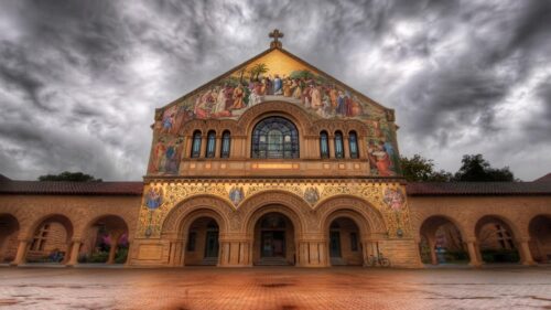 Stanford Memorial Church Architectural Beauty 4K Wallpaper