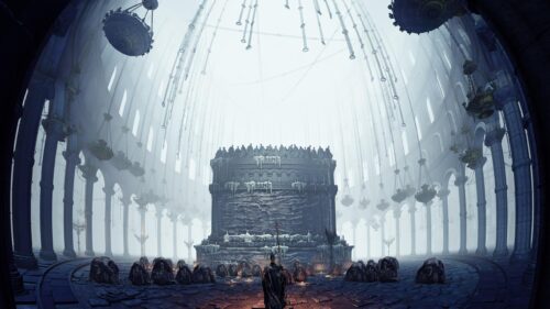 Elden Ring Dark Souls Cathedral Ritual 4K PC Wallpaper