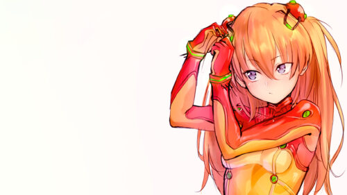 Asuka Langley Soryu Neon Genesis Evangelion Anime Art PC Wallpaper