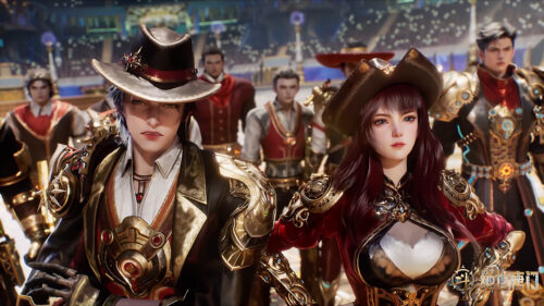 Steampunk Fantasy Warriors Group Action 4K PC Wallpaper