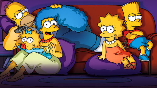 The Simpsons Family Couch Scene High Definition Desktop Wallpaper
