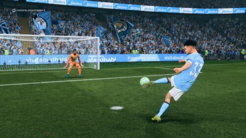 Manchester City Penalty Kick Football Action PC Wallpaper