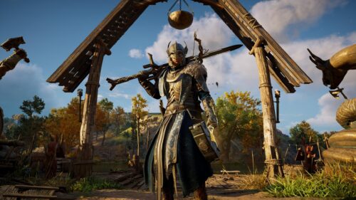 Eivor in Viking Warrior Armor Assassin’s Creed Valhalla 4K PC Wallpaper