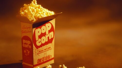 Classic Cinema Popcorn Bucket Concept PC Wallpaper