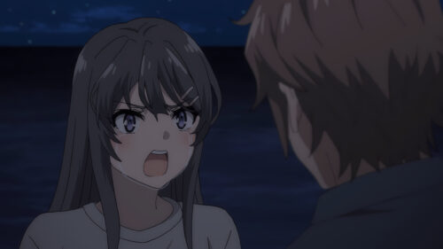 Mai Sakurajima Crying Emotional Anime Scene 4K Desktop Wallpaper