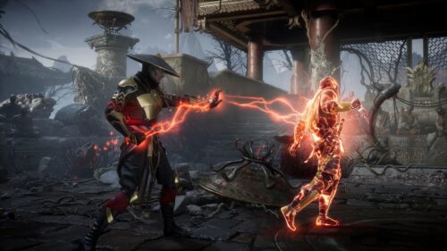Raiden vs Scorpion Mortal Kombat 1 Intense Battle 4K PC Wallpaper