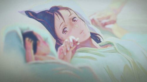 Emotional Anime Mother and Newborn Baby Moment 4K PC Wallpaper