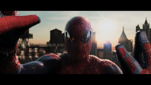 Spider-Man Selfie Above New York City Sunset PC Wallpaper